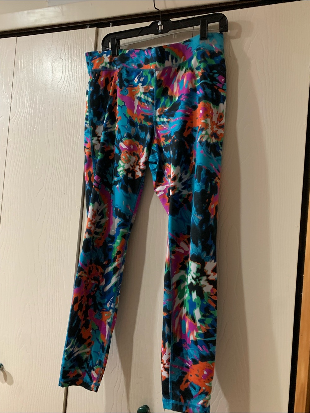 Women’s ' Multicolor Floral Print Leggings - Bright Teal